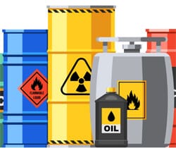 The Control of Substances Hazardous to Health (COSHH) Regulations specify the manner in which hazardous materials must be marked and stored