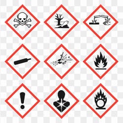 The Control of Substances Hazardous to Health (COSHH) Regulations require all hazardous substances to be clearly marked