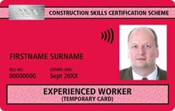 To get the Red "Experienced Worker" card, you must have a year or more in your trade, be registered for a qualification and will need to send a copy of your registration to the CSCS to get issued with your card. 