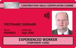 When you are registered for your Painting NVQ you can get a Red Experienced Worker CSCS Card