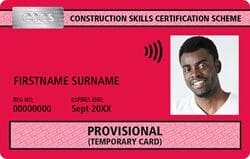 Provisional CSCS cards are issued to people who are working temporarily - for example someone who is being considered for a full time job, or as a potential Apprentice and who is on work experience.