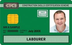 Site Labourer CSCS Card