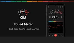 You can get Smartphone Apps that measure noise, but they cannot be relied on for workplace noise records